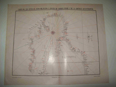 LAMINA ESPASA 19891: Carta de las Antillas