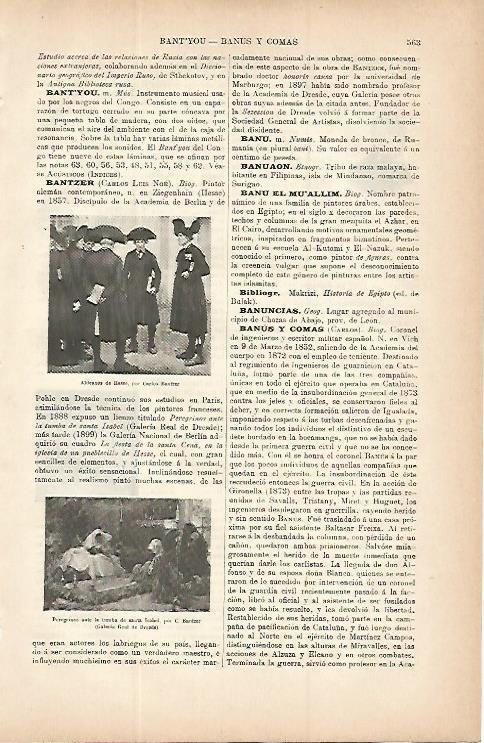 LAMINA ESPASA 9733: Aldeanos de Hesse por Bantzer