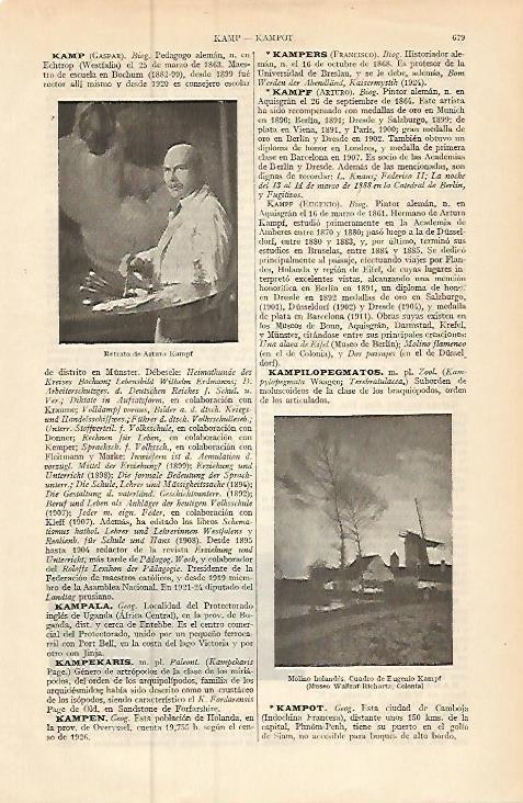 LAMINA ESPASA 9254: Retrato de A. Kampf