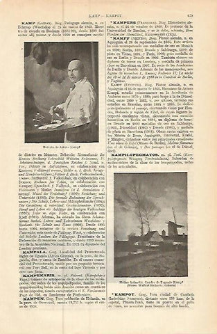LAMINA ESPASA 9254: Retrato de A. Kampf