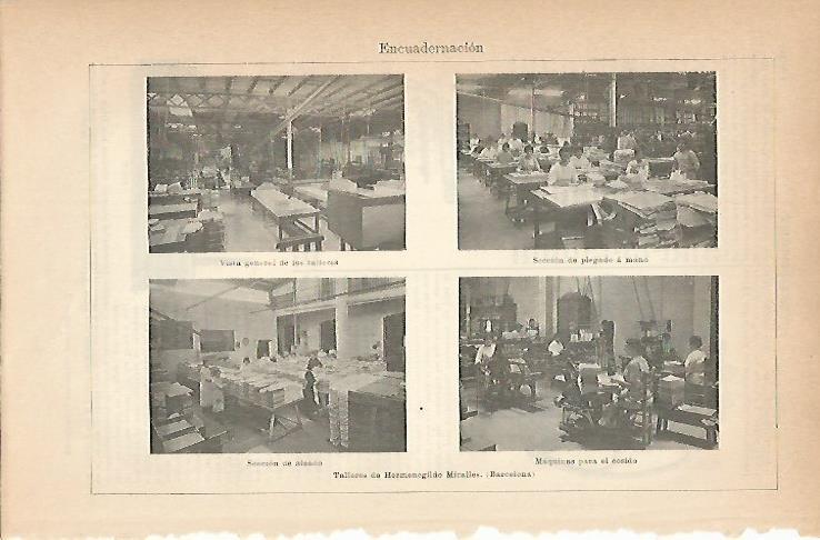LAMINA ESPASA 6910: Talleres de Hermenegildo Miralles en Barcelona