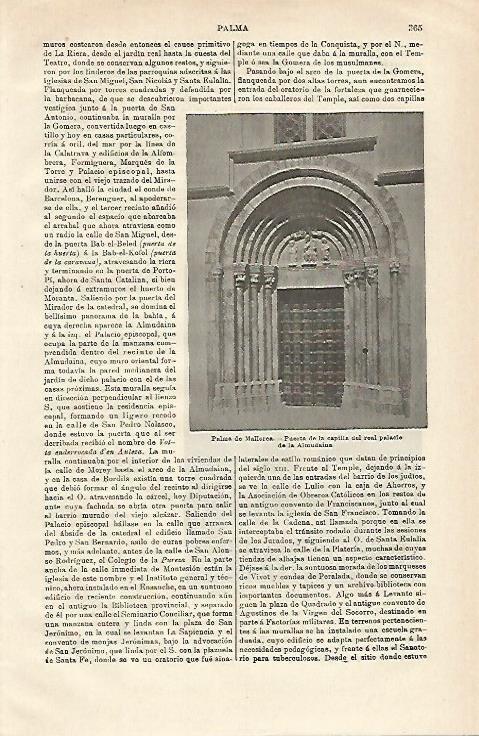 LAMINA ESPASA 24289: Capilla del Real Palacio de la Almudaina en Palma de Mallorca