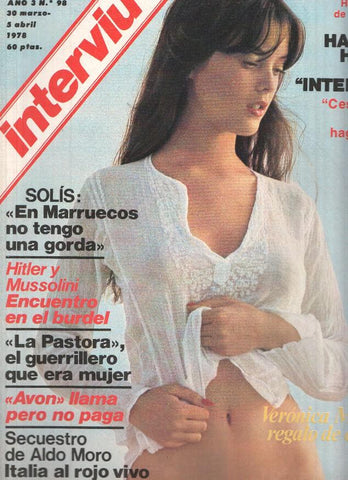 Revista: INTERVIU, Numero 0098: VERONICA MIRIEL, regalo de carne (Zeta 1978)