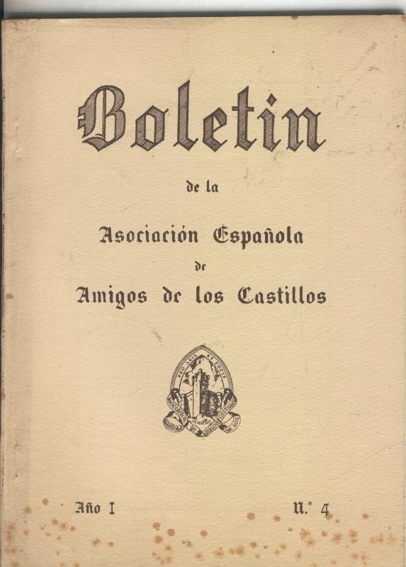 Boletin de la asociacion española de amigos de los castillos numero 04 (1954)