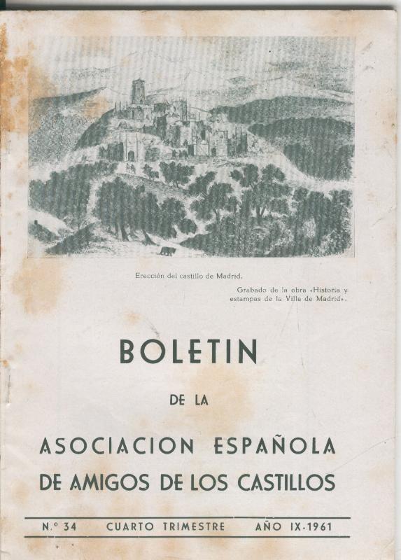 Boletin de la asociacion española de amigos de los castillos numero 34 (1961