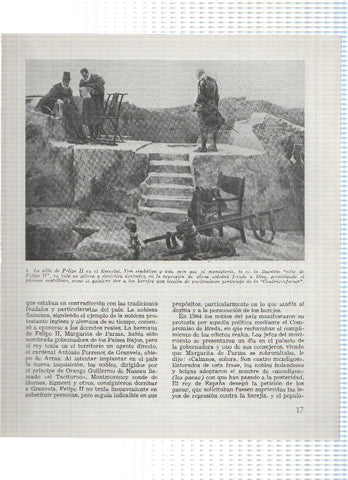Lamina: La silla de Felipe II en El Escorial