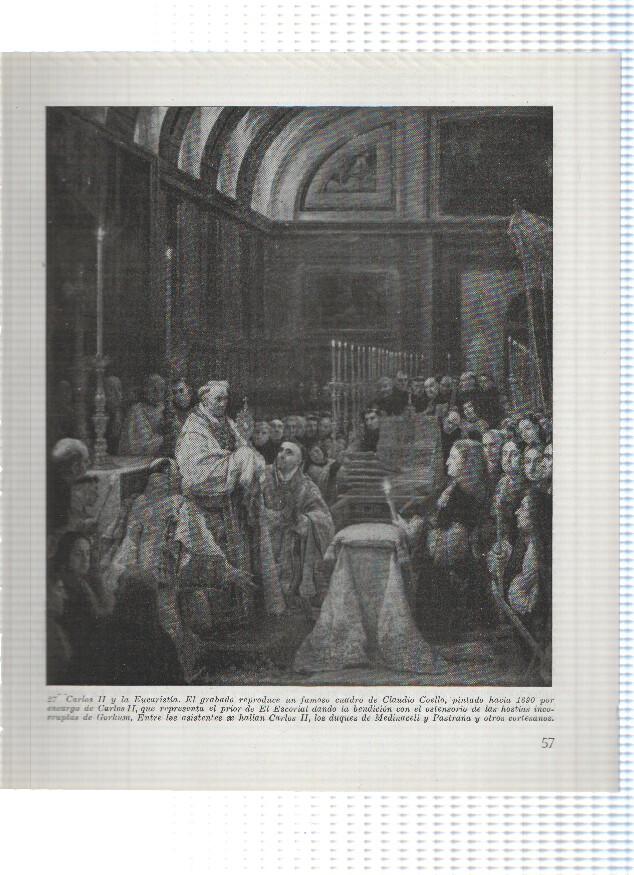 Lamina: Carlos II y la eucaristia