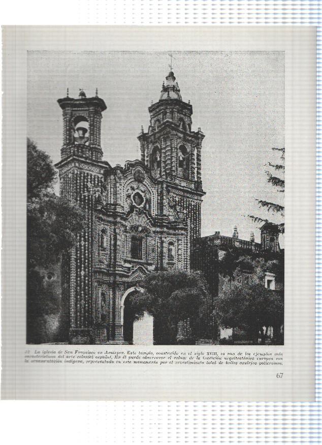 Lamina: La iglesia de San Francisco en Acatepec
