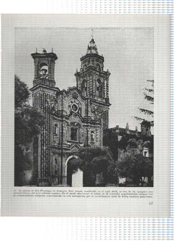 Lamina: La iglesia de San Francisco en Acatepec