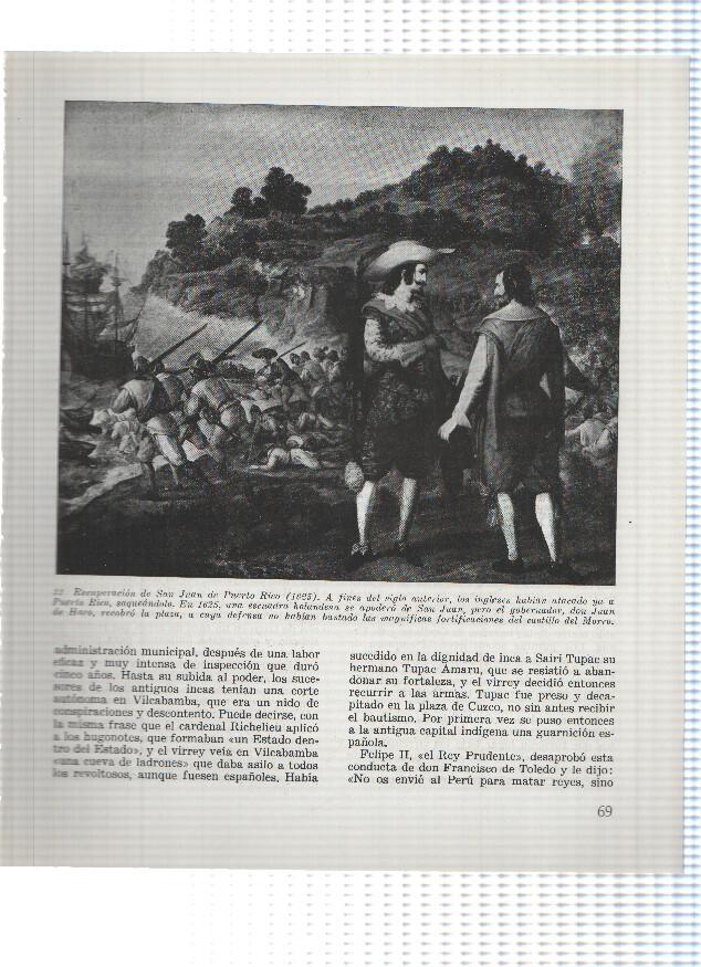 Lamina: Recuperacion de San Juan de Puerto Rico en 1625