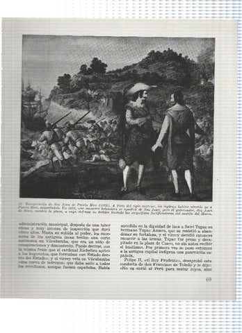 Lamina: Recuperacion de San Juan de Puerto Rico en 1625