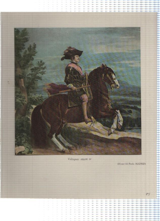 Lamina: Felipe IV por Velazquez