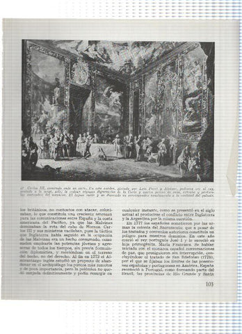 Lamina: Carlos III comiendo ante su corte