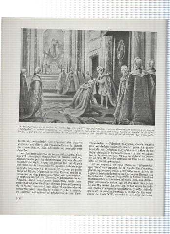 Lamina: Instauracion de la orden de Carlos III