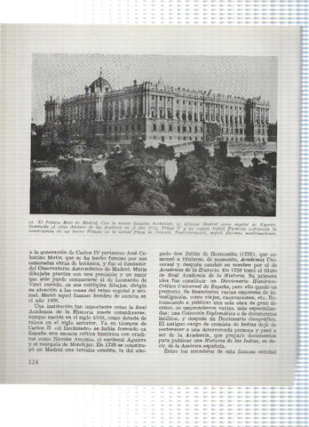 Lamina: La pradera de San Isidro y El Palacio Real de Madrid