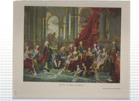 Lamina: La familia de Felipe V por Van Loo