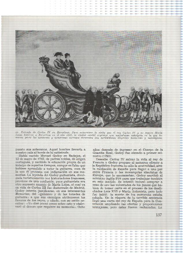 Lamina: Entrada de Carlos IV en Barcelona