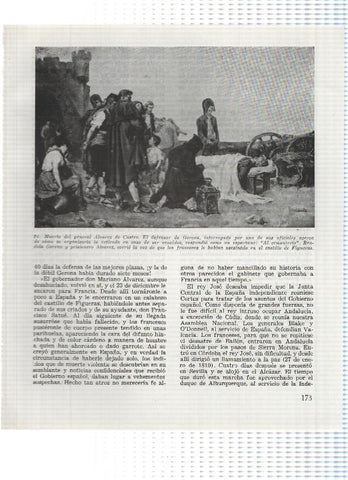 Lamina:  Muerte del general Alvarez de Castro