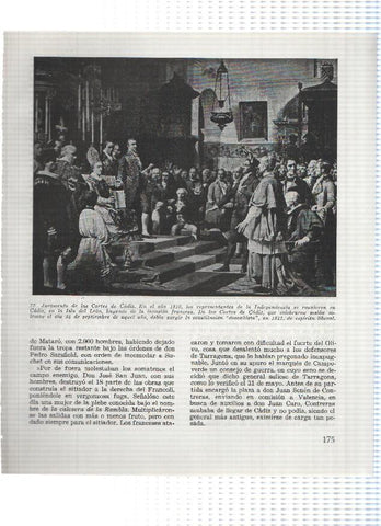 Lamina:  Juramento de las cortes de Cadiz