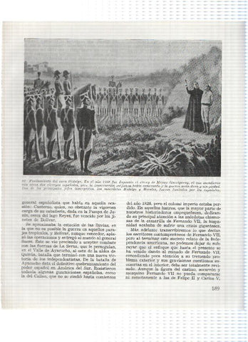 Lamina:  Fusilamientos del cura Hidalgo