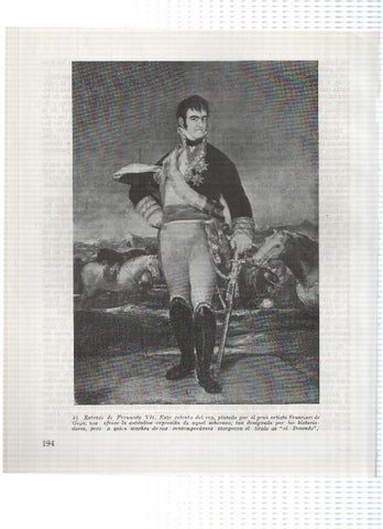 Lamina:  Retrato de Fernando VII