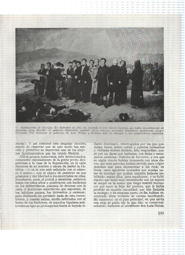 Lamina:  Fusilamiento de Torrijos y Muerte de Fernando VII