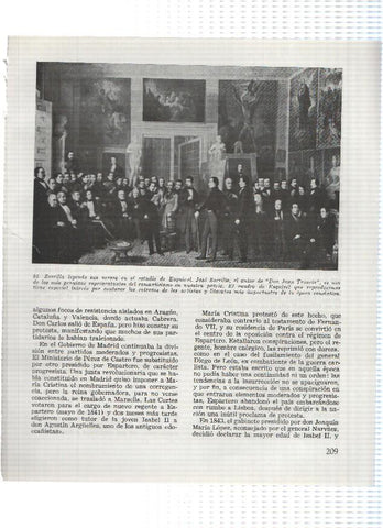 Lamina: Zorrilla leyendo sus versos en el estudio de Esquivel