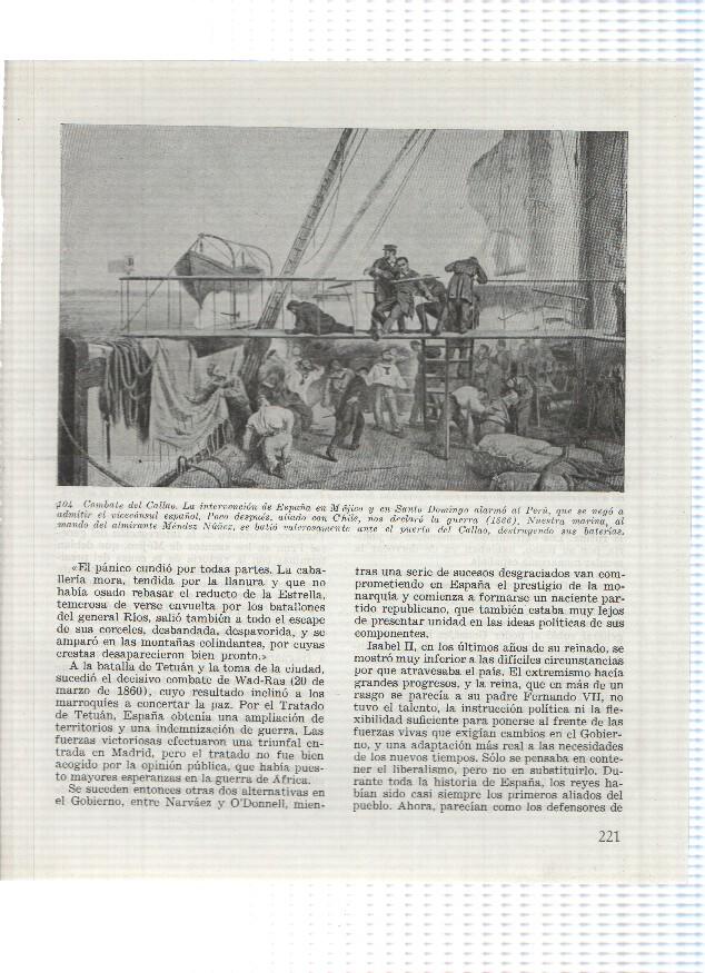 Lamina: Combate del Callao y La escuadra en la revolucion de septiembre 1868