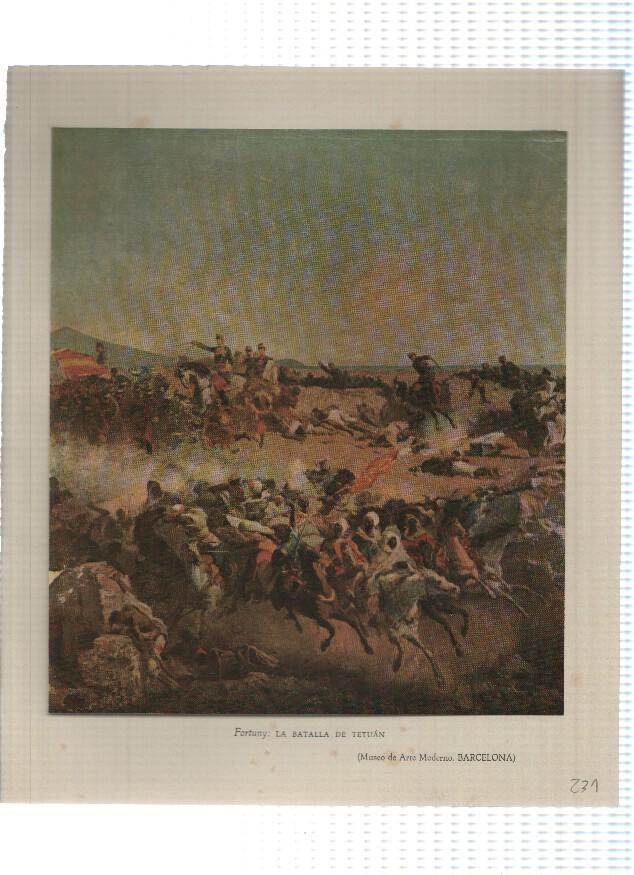 Lamina: La batalla de Tetuan por Fortuny