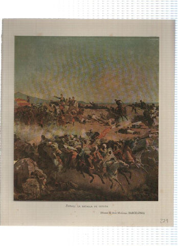 Lamina: La batalla de Tetuan por Fortuny