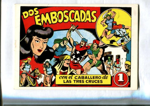 Facsimil: El Caballero de las Tres Cruces numero 02: Dos emboscadas