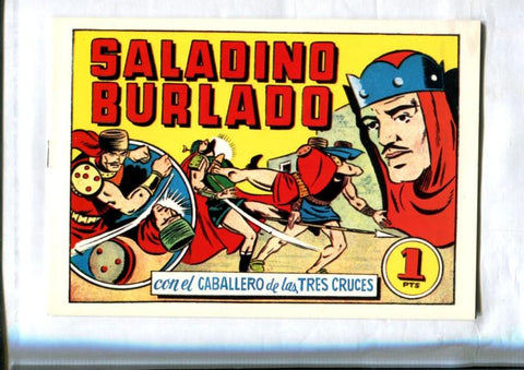 Facsimil: El Caballero de las Tres Cruces numero 07: Saladino burlado