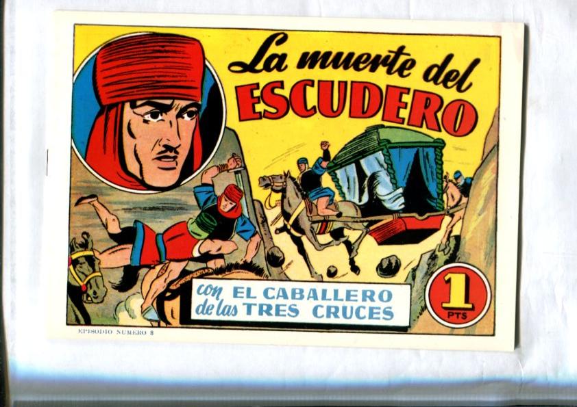 Facsimil: El Caballero de las Tres Cruces numero 08: La muerte del escudero