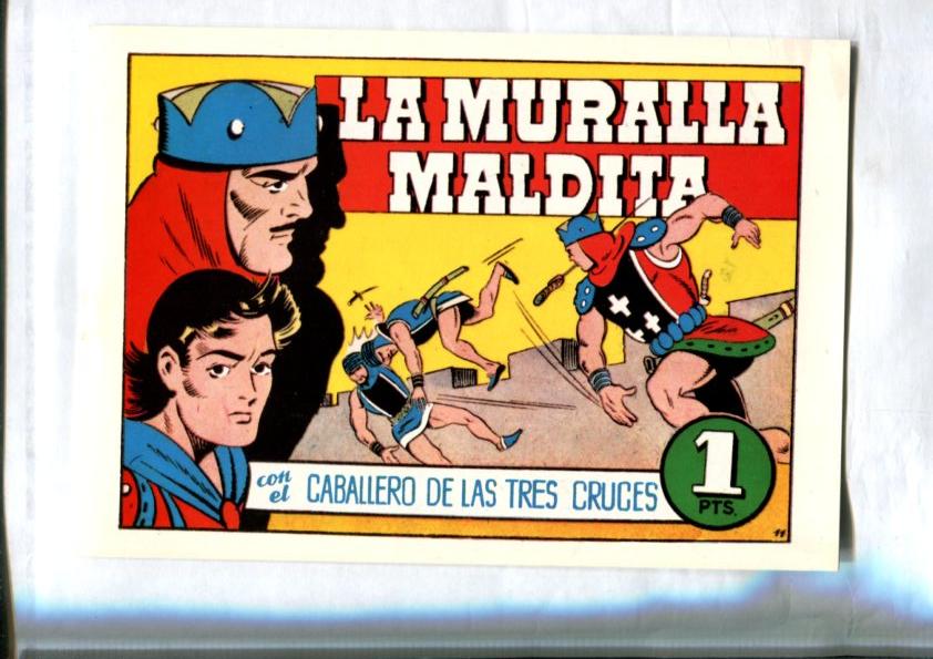 Facsimil: El Caballero de las Tres Cruces numero 11: La muralla maldita