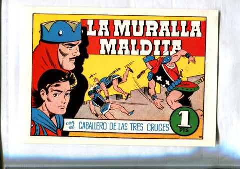 Facsimil: El Caballero de las Tres Cruces numero 11: La muralla maldita