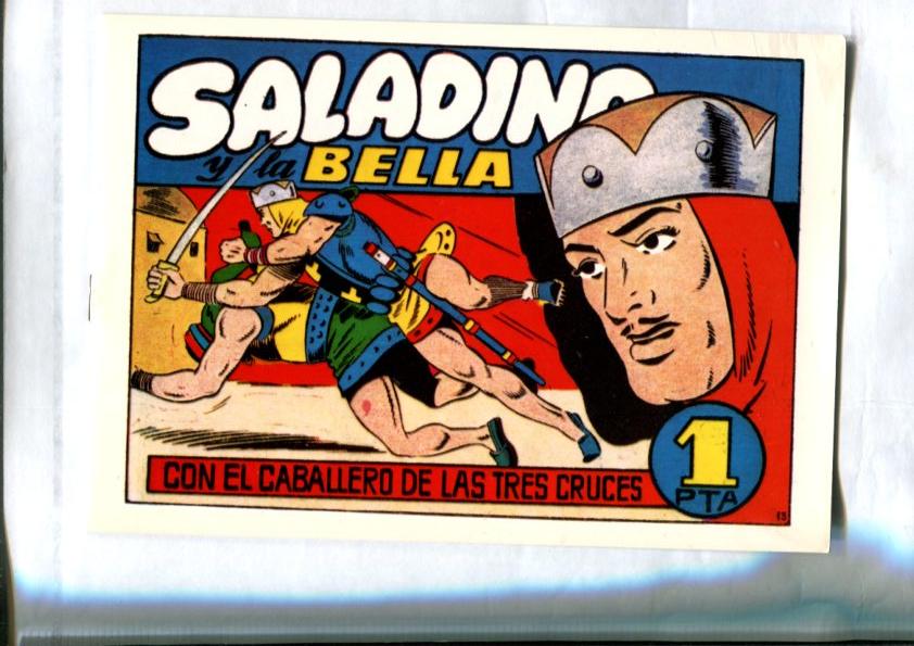 Facsimil: El Caballero de las Tres Cruces numero 13: Saladino y la bella