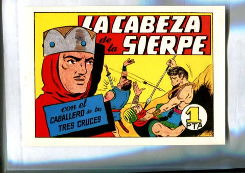 Facsimil: El Caballero de las Tres Cruces numero 14: La cabeza de la Sierpe