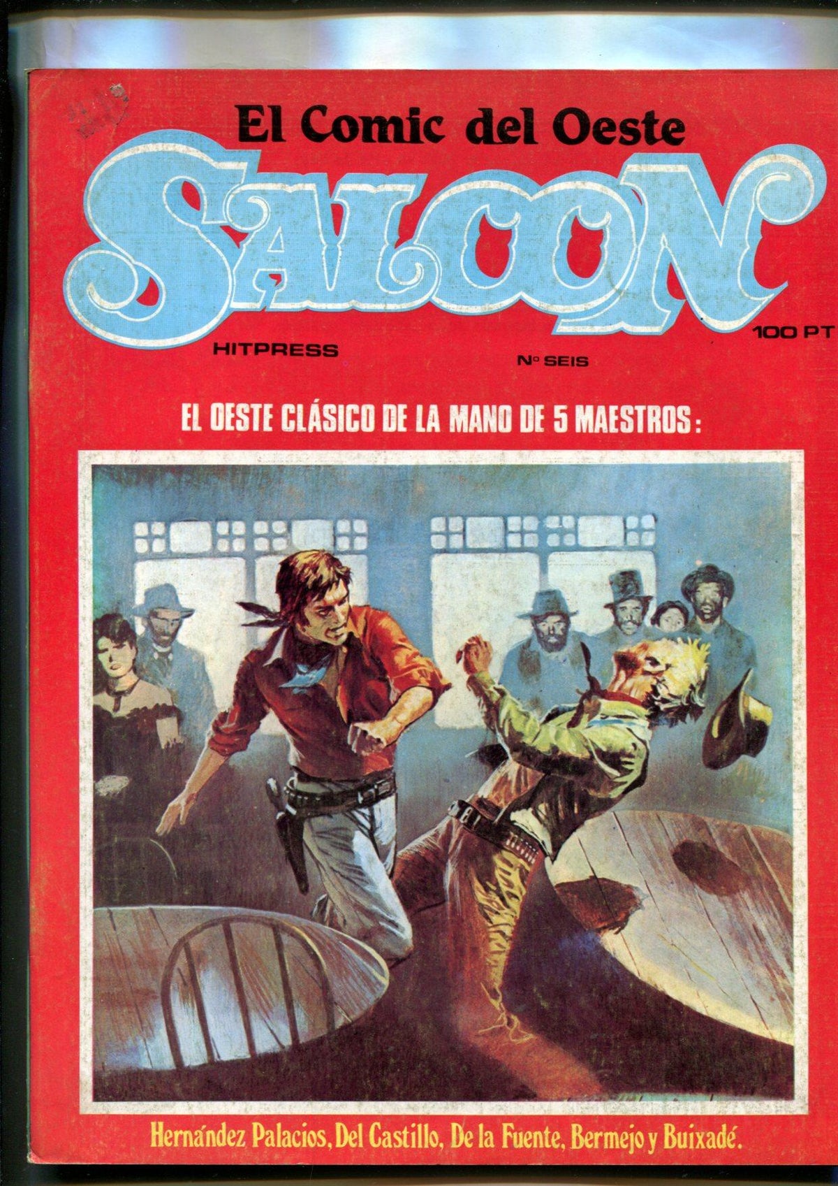 El comic del oeste Saloon numero 6 (numerado 1 en trasera)