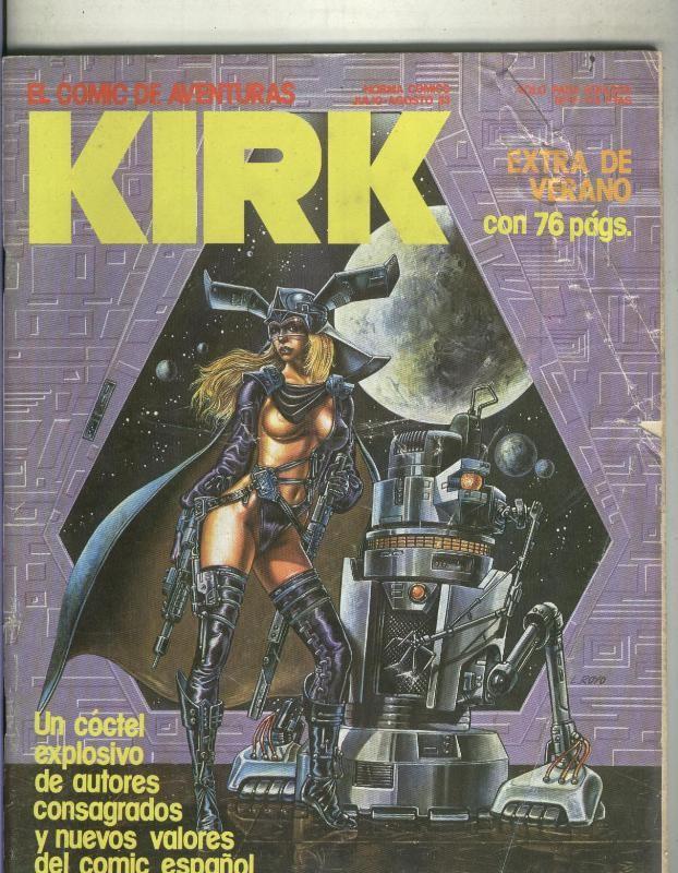 El comic de aventuras Kirk numero 13 (numerado 2 en trasera)