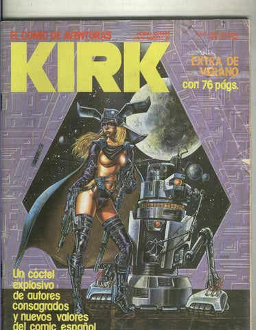 El comic de aventuras Kirk numero 13 (numerado 2 en trasera)