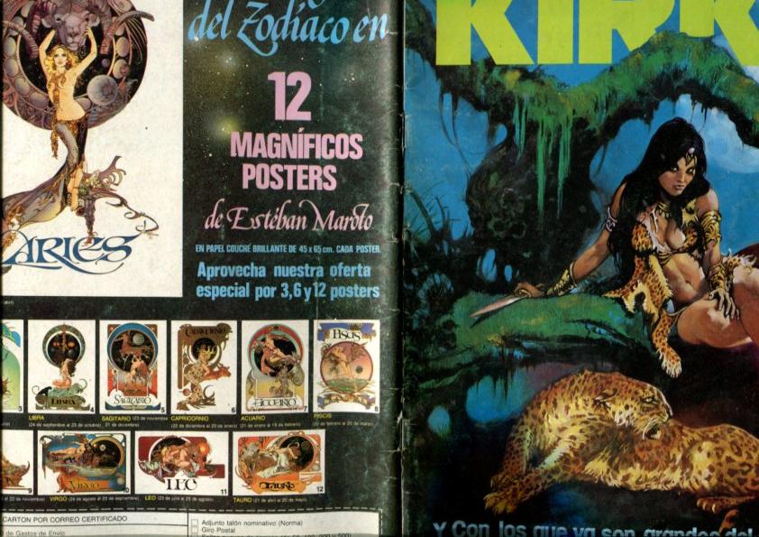 El comic de aventuras Kirk numero 14 (numerado 2 en trasera)