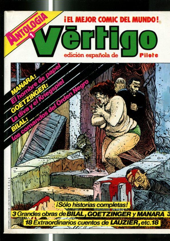 Antologia Vertigo de Nueva Frontera numero 1 con los numeros 1 al 4