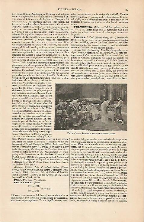 LAMINA ESPASA 24727: Fulvia y Marco Antonio por F. Maura