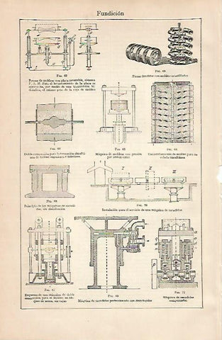 LAMINA ESPASA 24735: Maquinas de fundicion