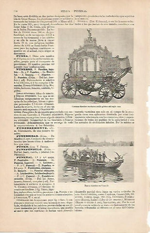 LAMINA ESPASA 24737: Carroza funebre del siglo XIII