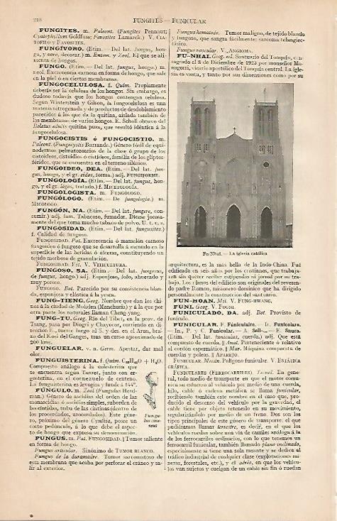 LAMINA ESPASA 24738: Iglesia catolica en Fu-Nhai