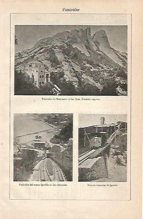 LAMINA ESPASA 24745: Funicular de Montserrat