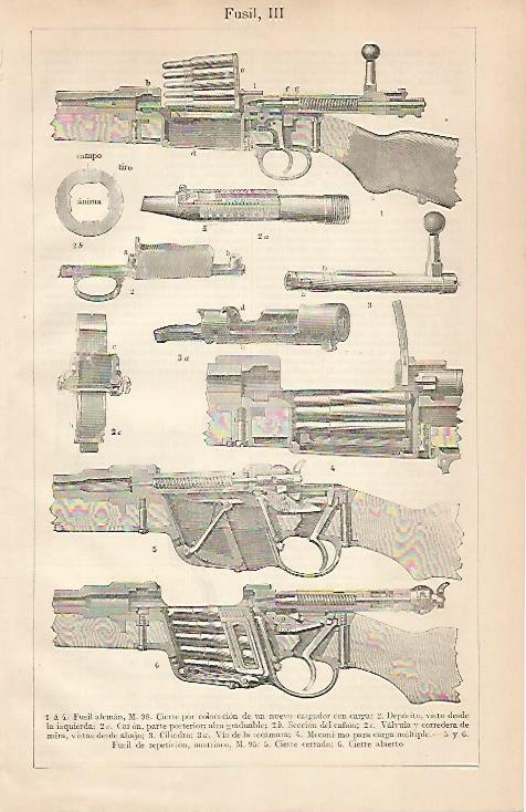 LAMINA ESPASA 24756: Partes de fusil
