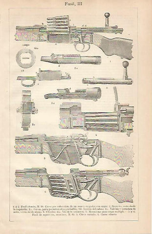 LAMINA ESPASA 24756: Partes de fusil
