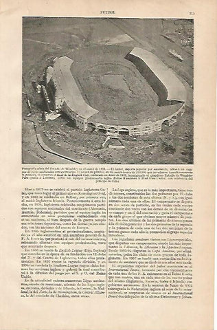 LAMINA ESPASA 24764: Fotografia aerea del estadio del Wembley en 1923
